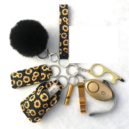 Black & Yellow Sunflower — 9-piece Everyday Essentials Neoprene Set