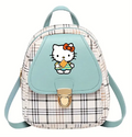 HK Plaid Backpack — Mint