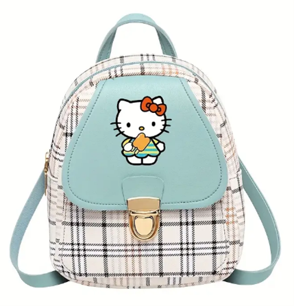HK Plaid Backpack — Mint