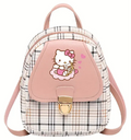 HK Plaid Backpack — Pink Bow