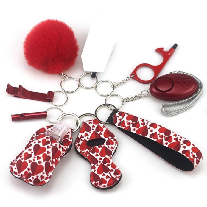 Red Hearts — 9-piece Everyday Essentials Neoprene Set