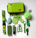 Green — Shine & Shield-Crossbody Case and Rhinestone Set